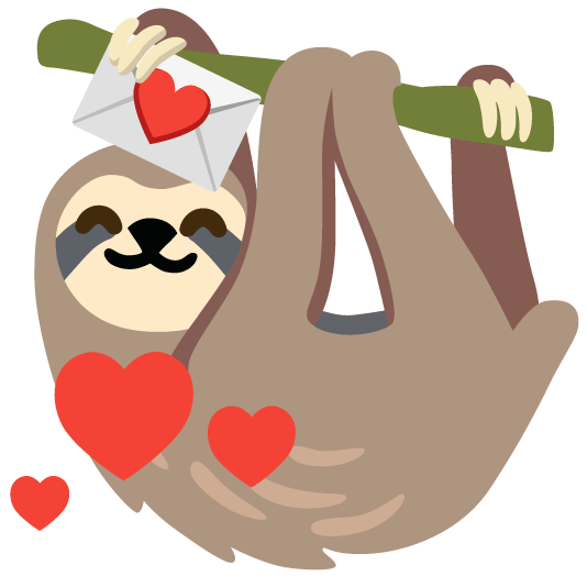 love letter sloth