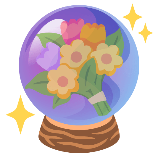 bouquet crystal ball