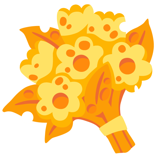 bouquet cheese wedge