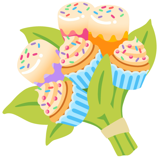 bouquet cupcake