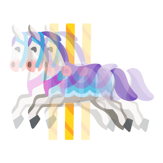 heartbeat carousel horse