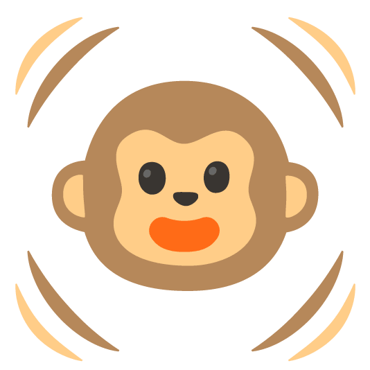 heartbeat monkey face