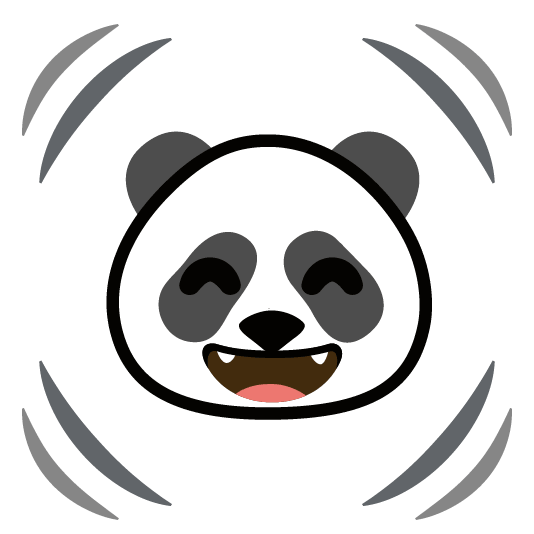 heartbeat panda face