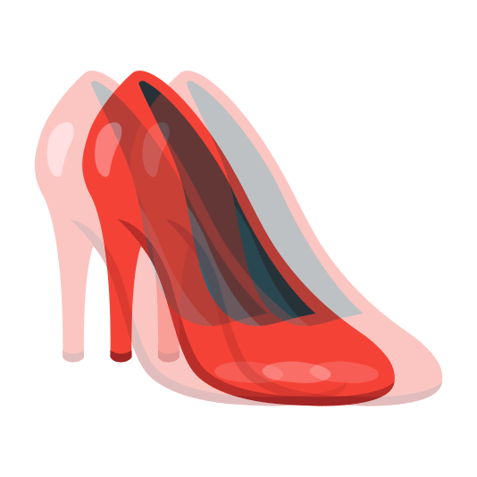heartbeat high heel