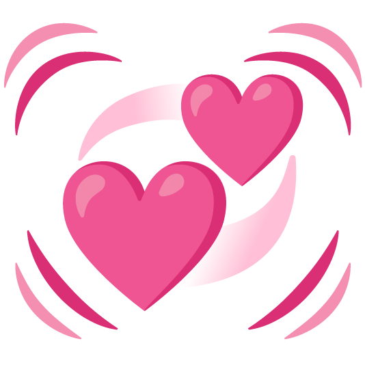 heartbeat revolving hearts