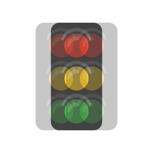 heartbeat vertical traffic light