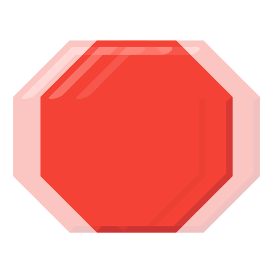 heartbeat octagonal sign