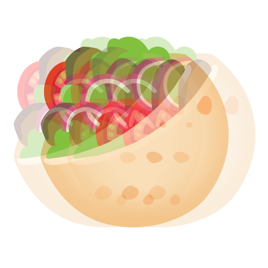 heartbeat stuffed flatbread