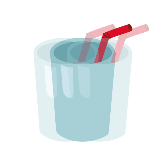 heartbeat cup with straw