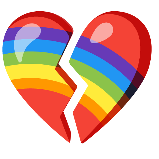 broken heart rainbow
