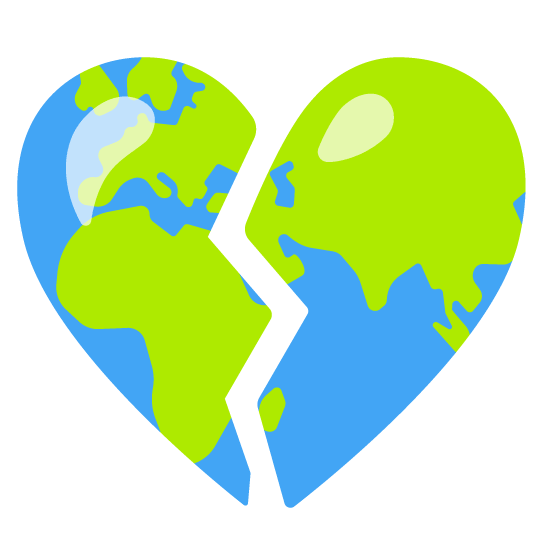 broken heart earth africa