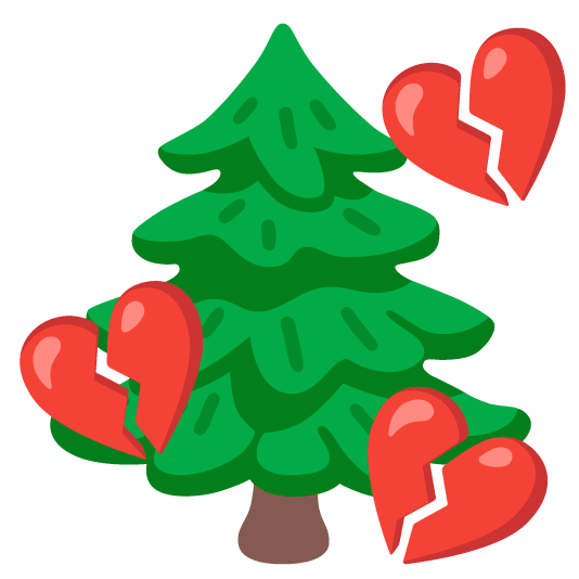 broken heart evergreen tree