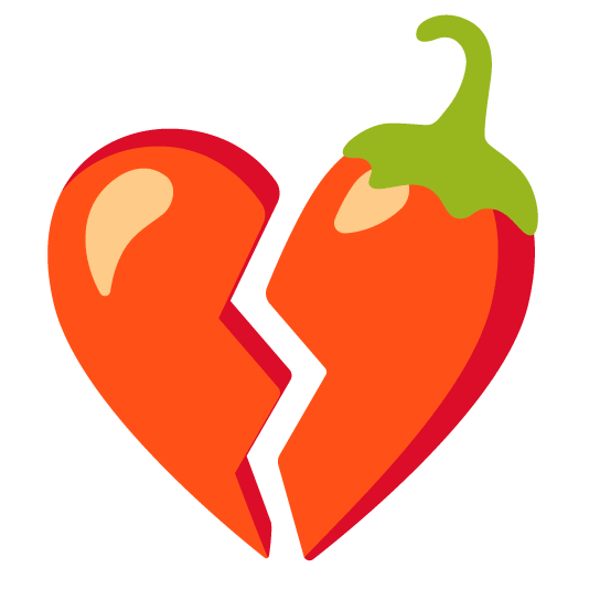 broken heart hot pepper