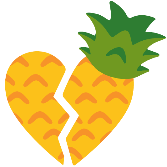broken heart pineapple