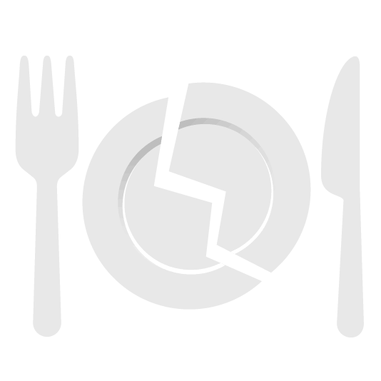 broken heart knife fork plate