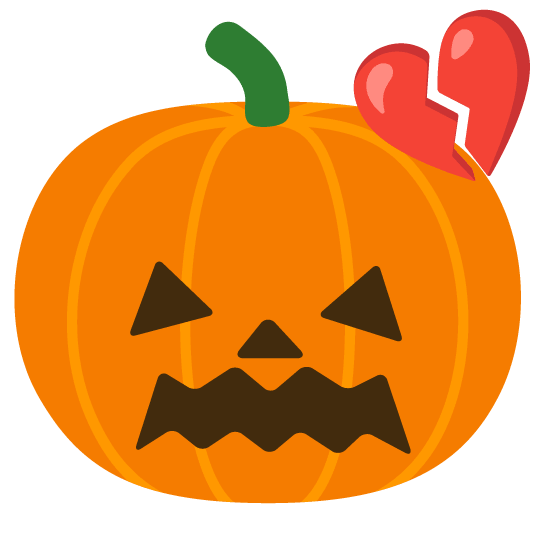 broken heart jack o lantern