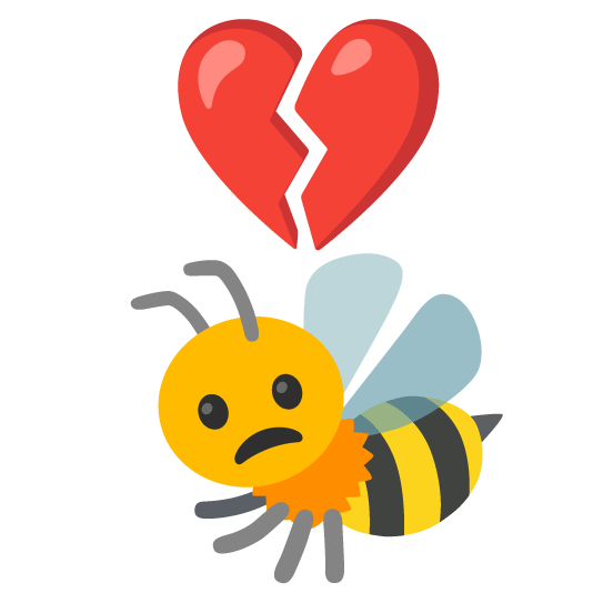 broken heart bee