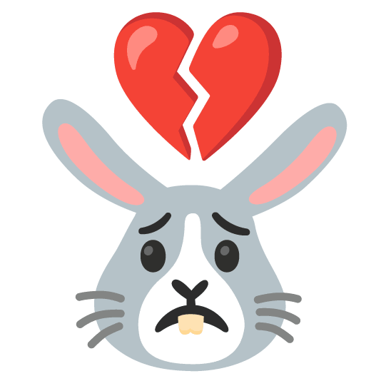 broken heart rabbit