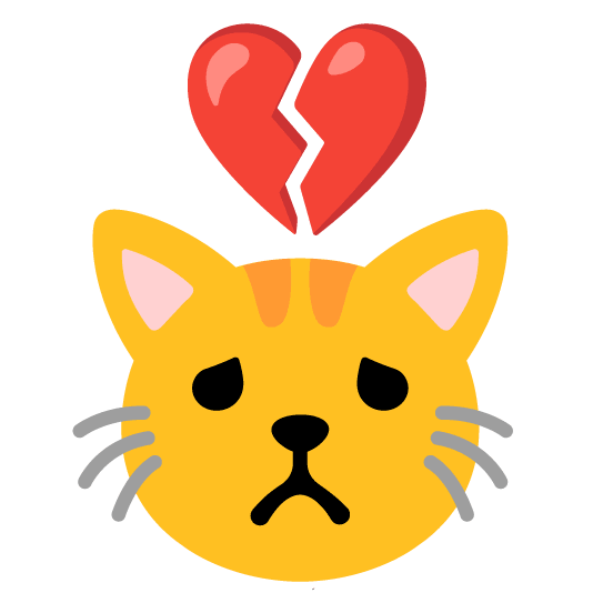 broken heart cat