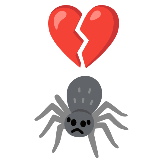broken heart spider