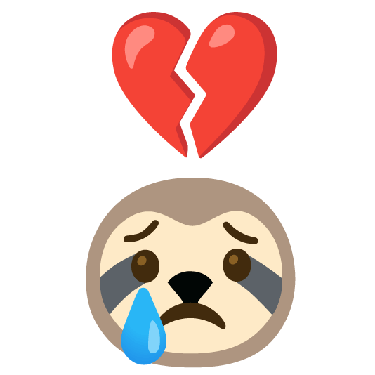 broken heart sloth
