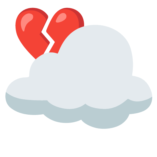 broken heart cloud