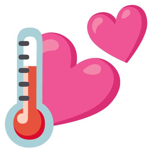 two hearts thermometer