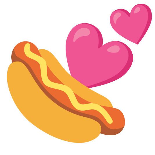 two hearts hotdog