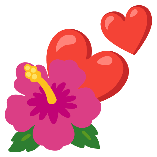two hearts hibiscus