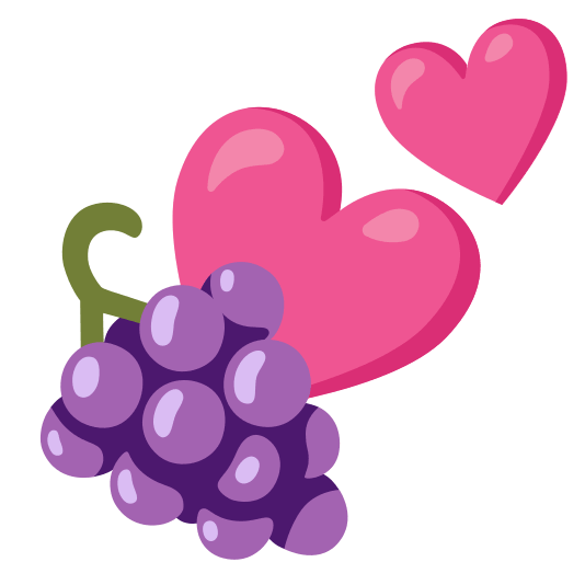 two hearts grapes