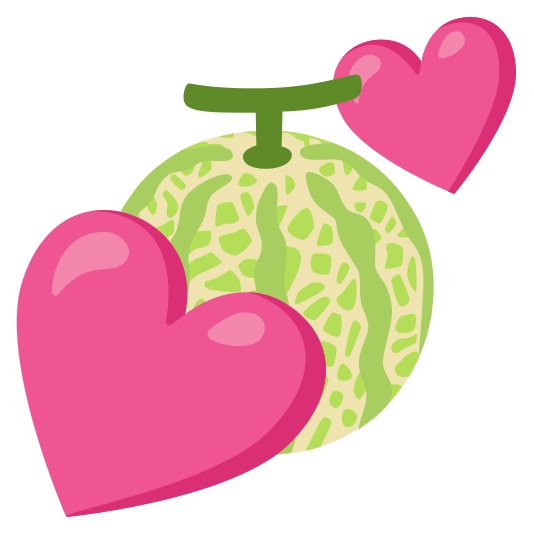 two hearts melon