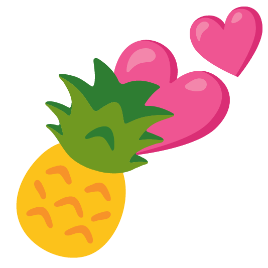 two hearts pineapple