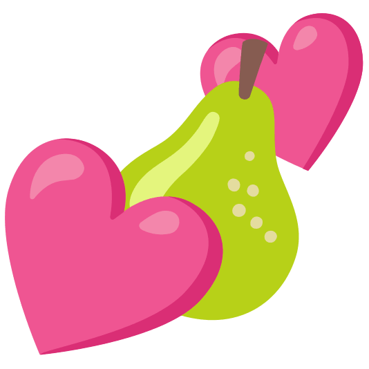 two hearts pear