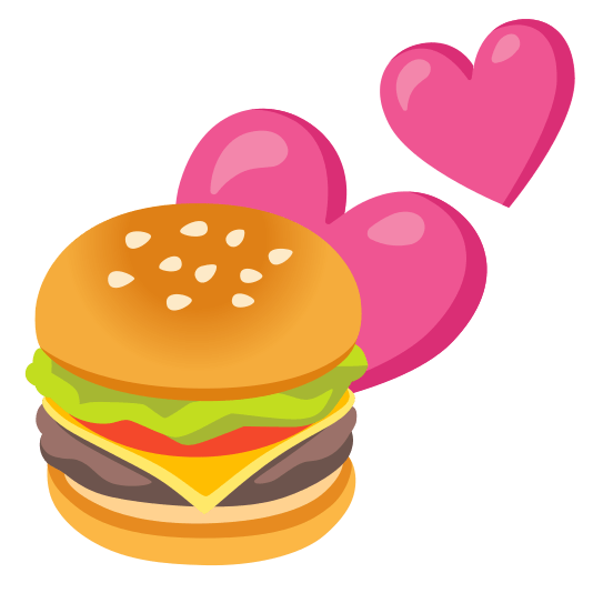 two hearts hamburger