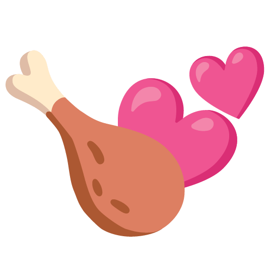 two hearts poultry leg