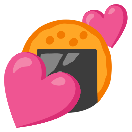 two hearts rice cracker