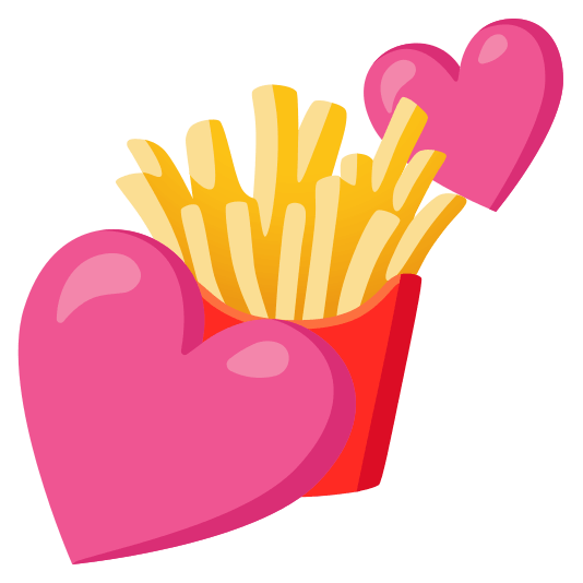 two hearts fries