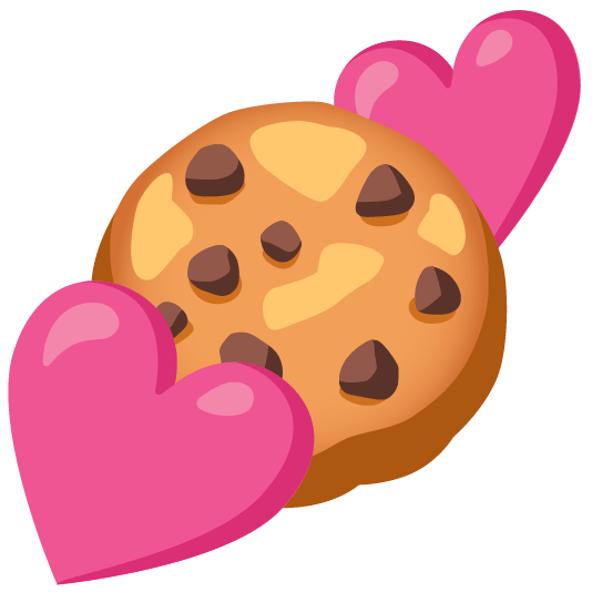 two hearts cookie