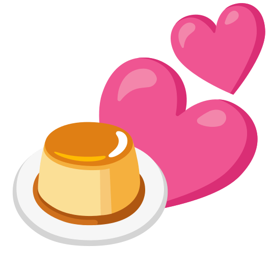 two hearts custard