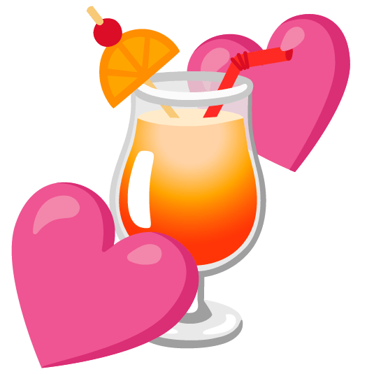 two hearts tropical drink