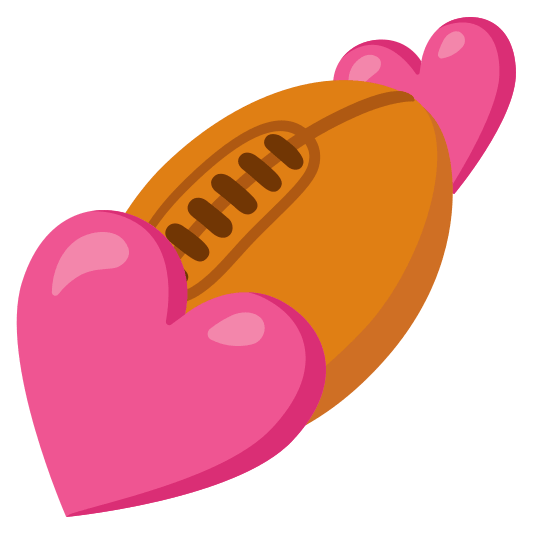 two hearts rugby football