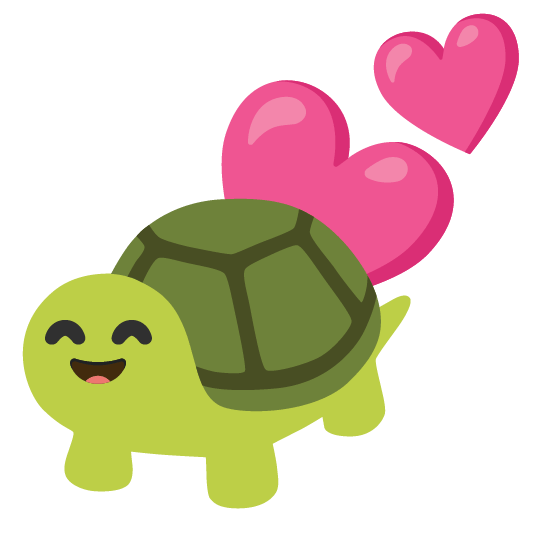 two hearts turtle