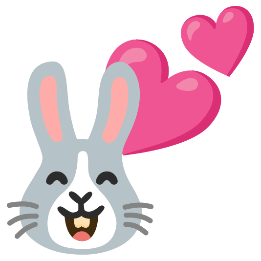 two hearts rabbit