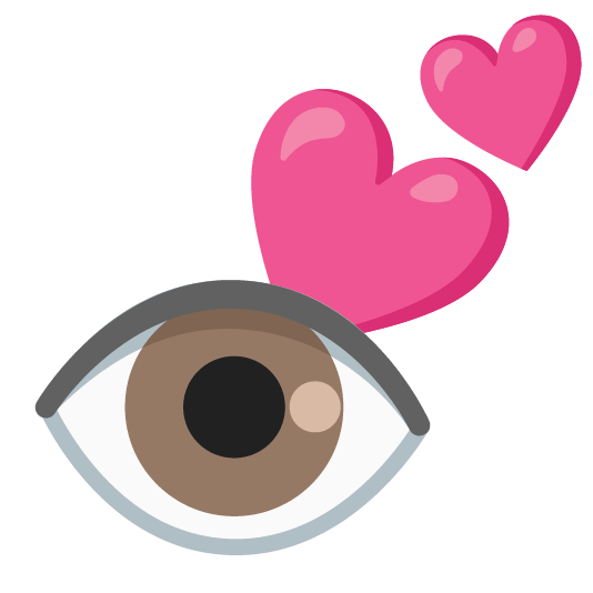 two hearts eye