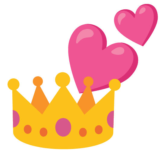 two hearts crown