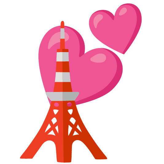 two hearts tokyo tower