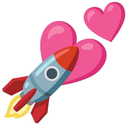 two hearts rocket
