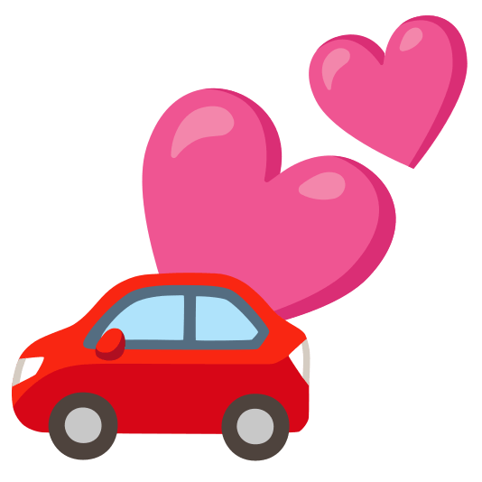 two hearts car