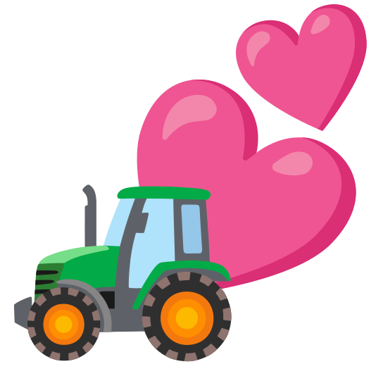 two hearts tractor