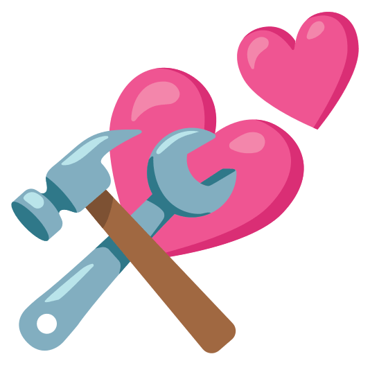 two hearts hammer and wrench